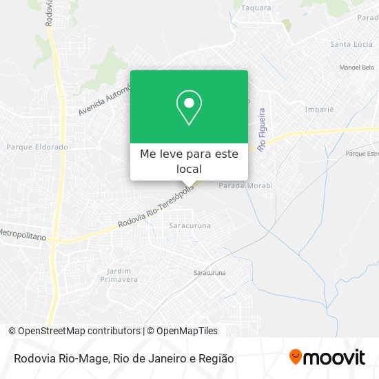 Rodovia Rio-Mage mapa