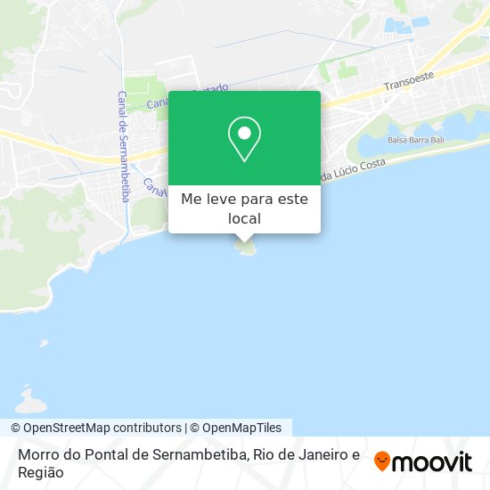 Morro do Pontal de Sernambetiba mapa