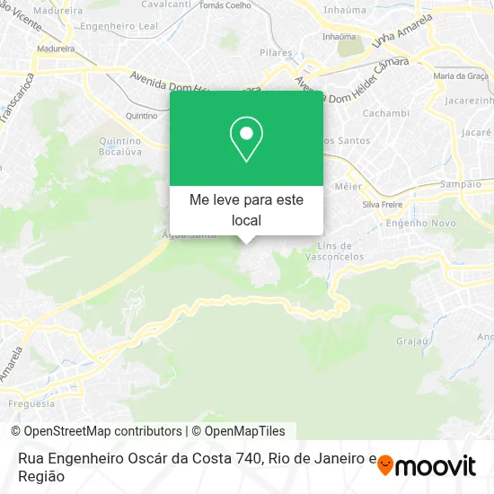 Rua Engenheiro Oscár da Costa 740 mapa