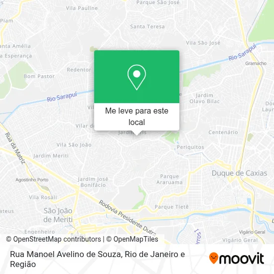 Rua Manoel Avelino de Souza mapa