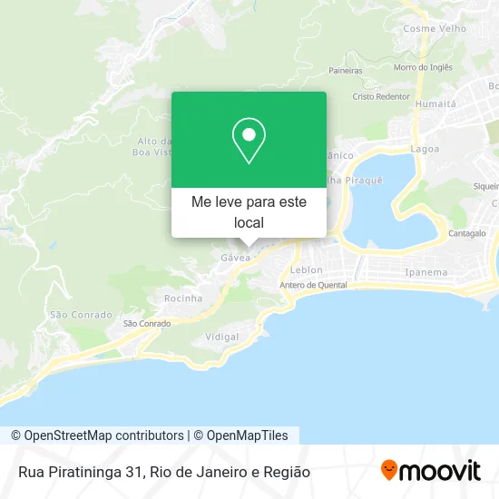 Rua Piratininga 31 mapa