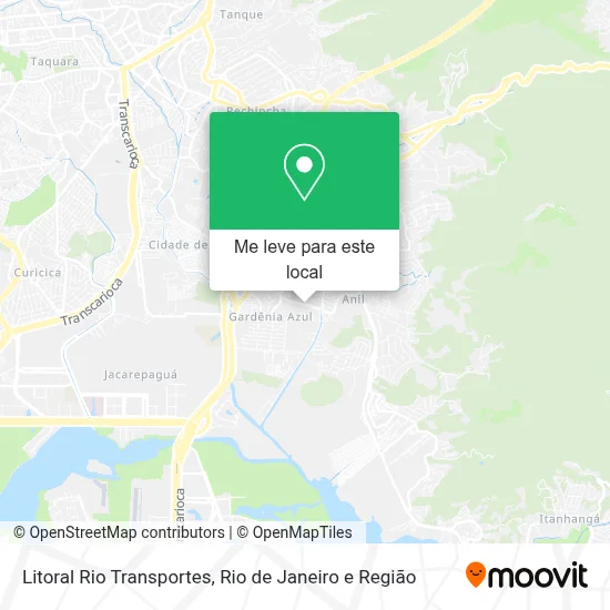 Litoral Rio Transportes mapa