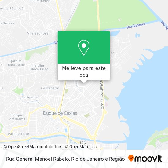 Rua General Manoel Rabelo mapa