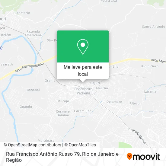 Rua Francisco Antônio Russo 79 mapa