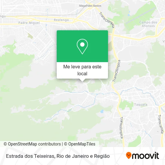 Estrada dos Teixeiras mapa