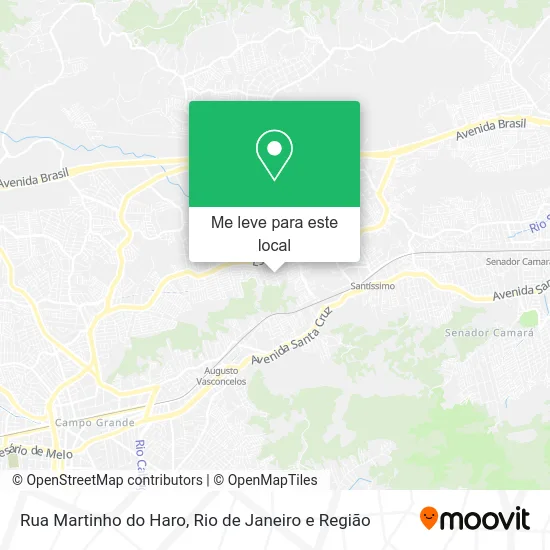 Rua Martinho do Haro mapa