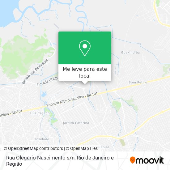 Rua Olegário Nascimento s/n mapa