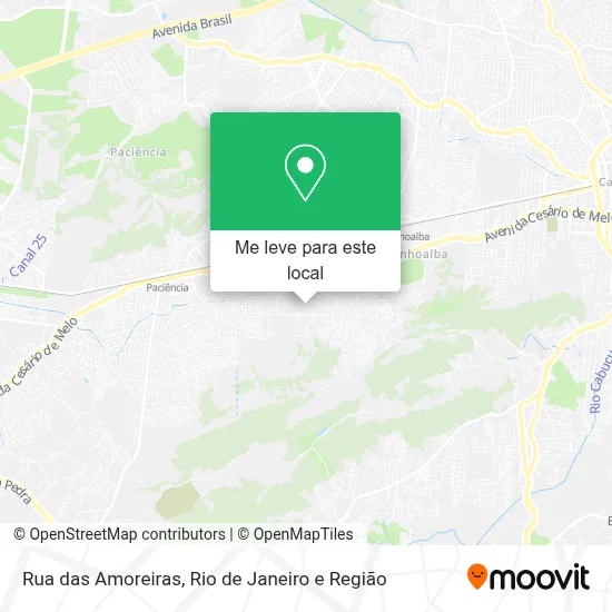 Rua das Amoreiras mapa