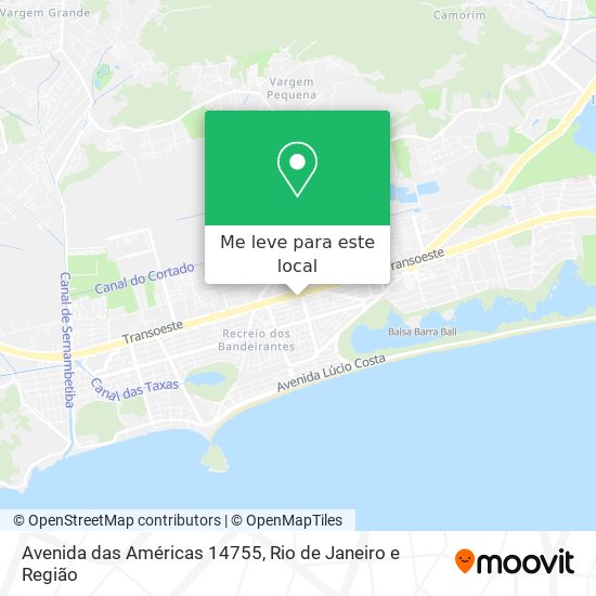 Avenida das Américas 14755 mapa