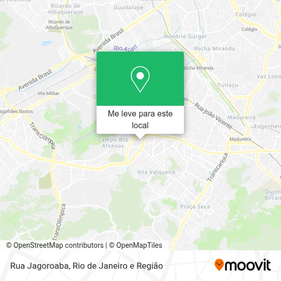 Rua Jagoroaba mapa