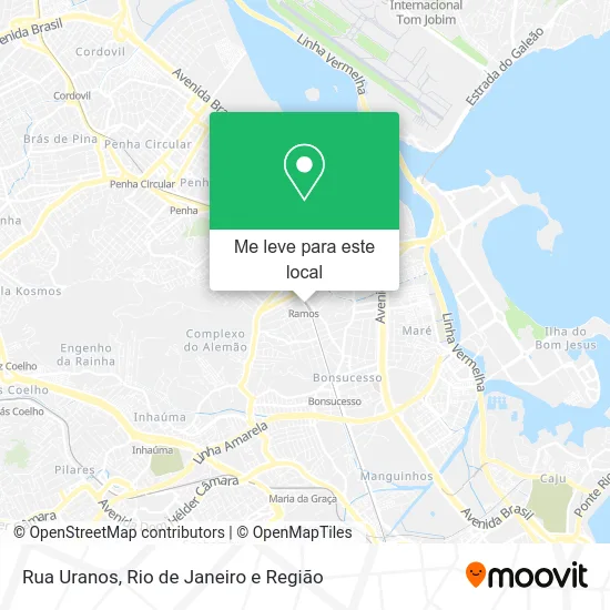 Rua Uranos mapa
