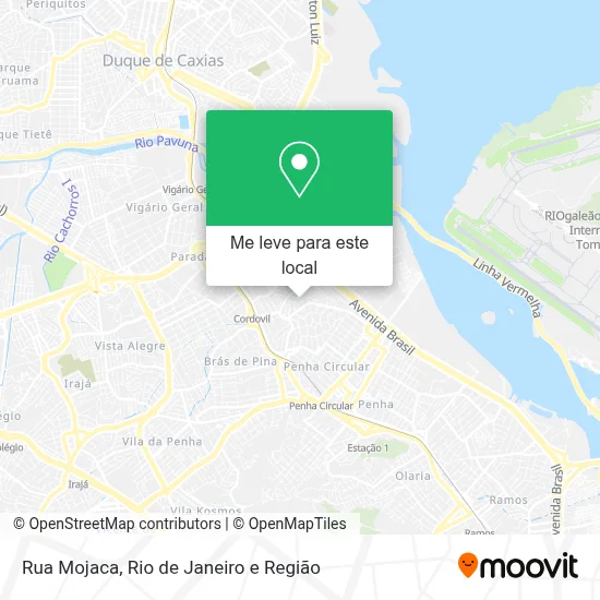Rua Mojaca mapa