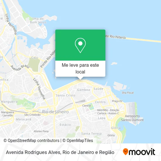 Avenida Rodrigues Alves mapa