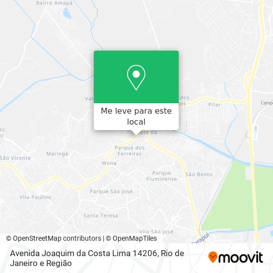 Avenida Joaquim da Costa Lima 14206 mapa
