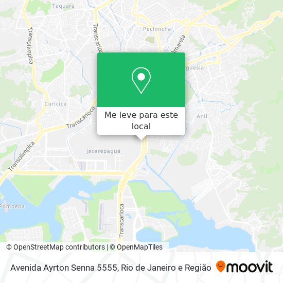 Avenida Ayrton Senna 5555 mapa