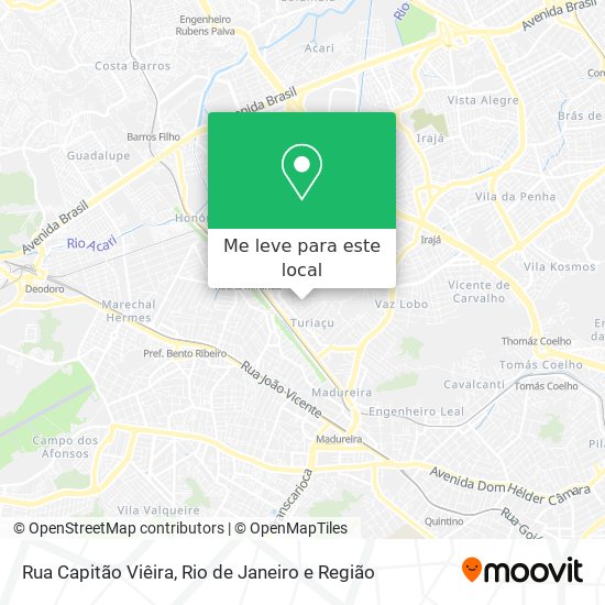Rua Capitão Viêira mapa