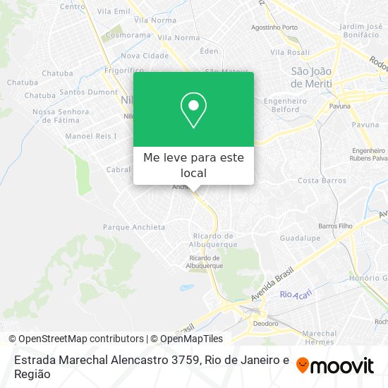 Estrada Marechal Alencastro 3759 mapa