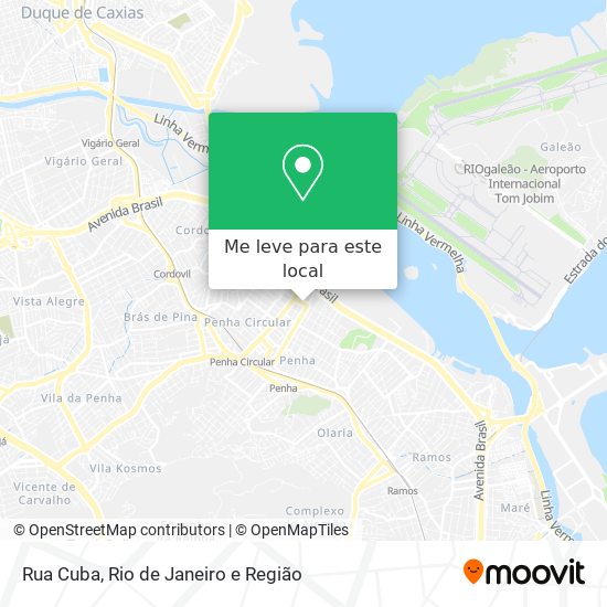 Rua Cuba mapa