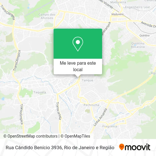 Rua Cândido Benício 3936 mapa