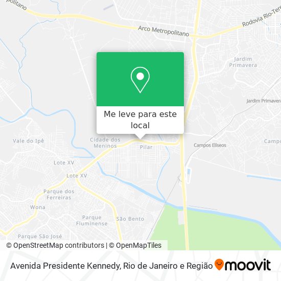 Avenida Presidente Kennedy mapa