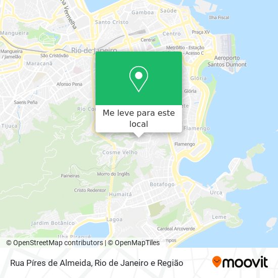 Rua Píres de Almeida mapa