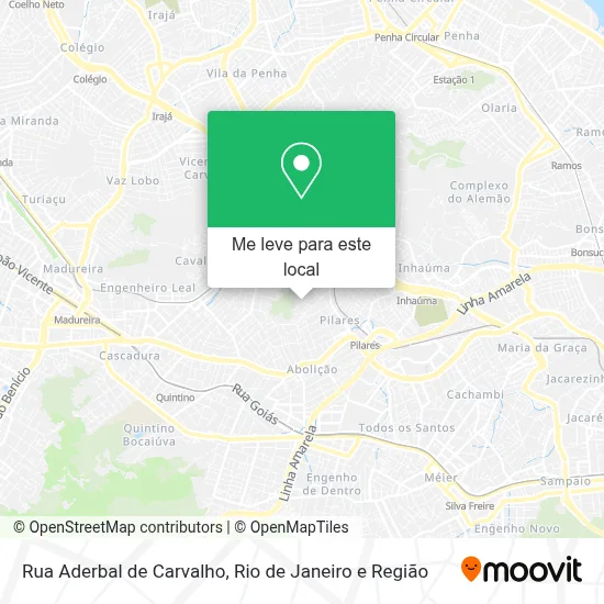 Rua Aderbal de Carvalho mapa