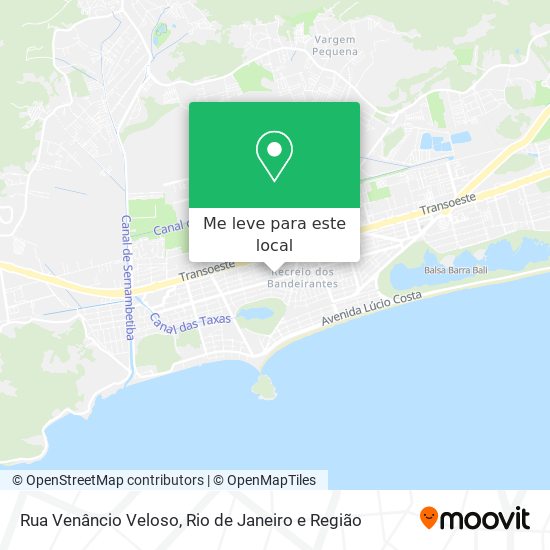 Rua Venâncio Veloso mapa