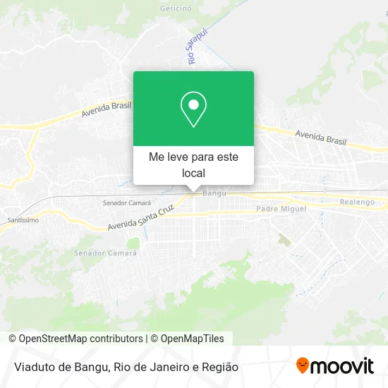 Viaduto de Bangu mapa