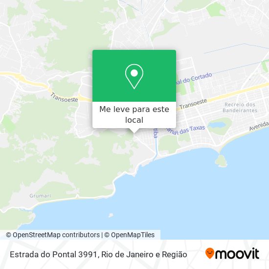 Estrada do Pontal 3991 mapa