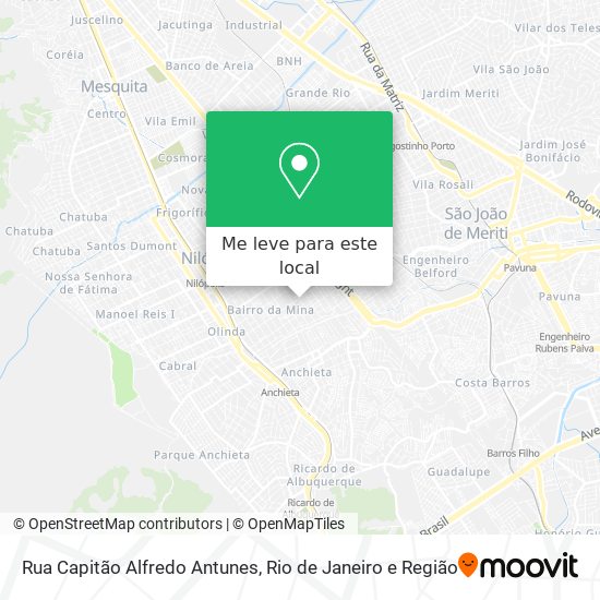 Rua Capitão Alfredo Antunes mapa