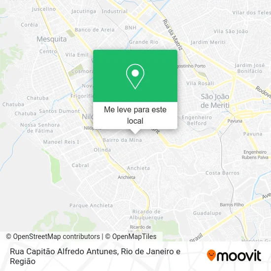 Rua Capitão Alfredo Antunes mapa