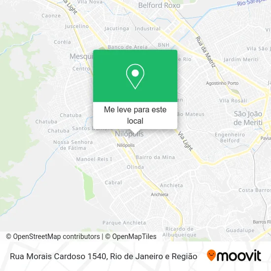 Rua Morais Cardoso 1540 mapa