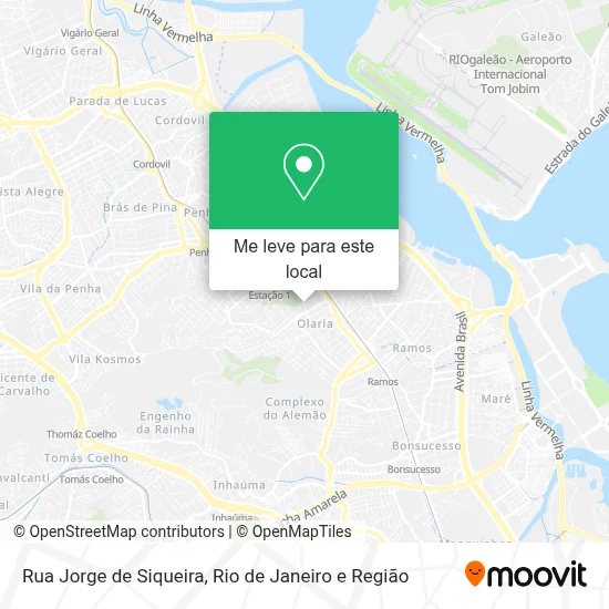 Rua Jorge de Siqueira mapa