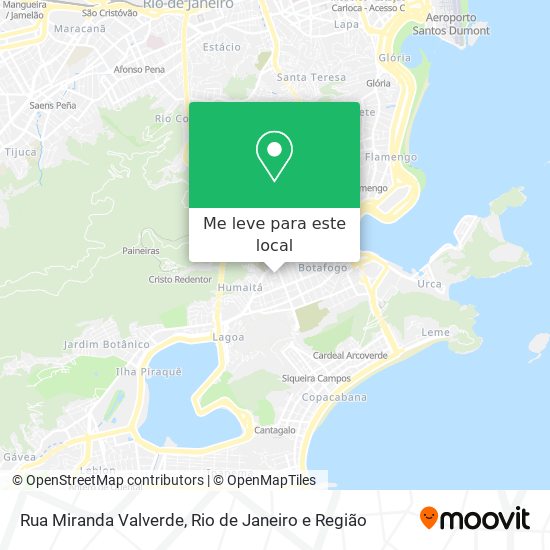 Rua Miranda Valverde mapa