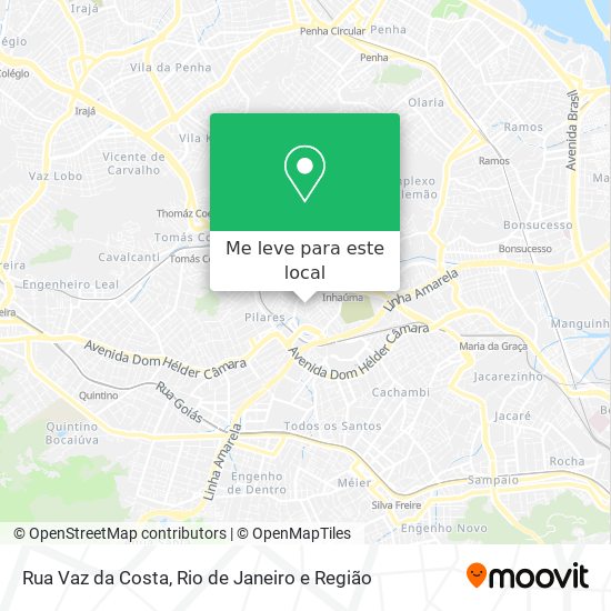 Rua Vaz da Costa mapa