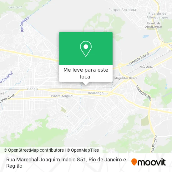 Rua Marechal Joaquim Inácio 851 mapa