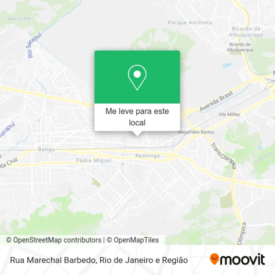 Rua Marechal Barbedo mapa