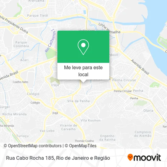 Rua Cabo Rocha 185 mapa