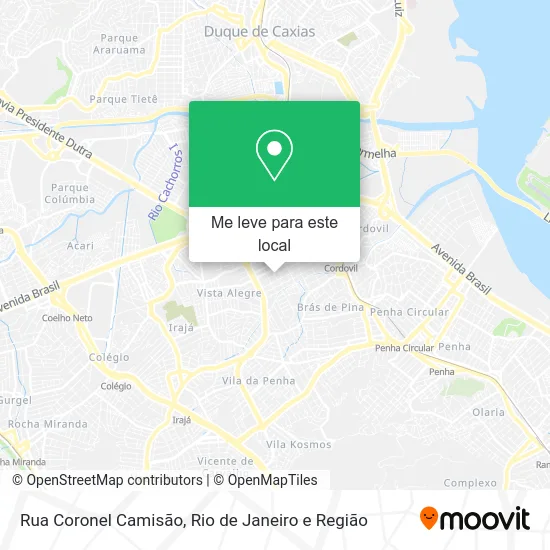 Rua Coronel Camisão mapa