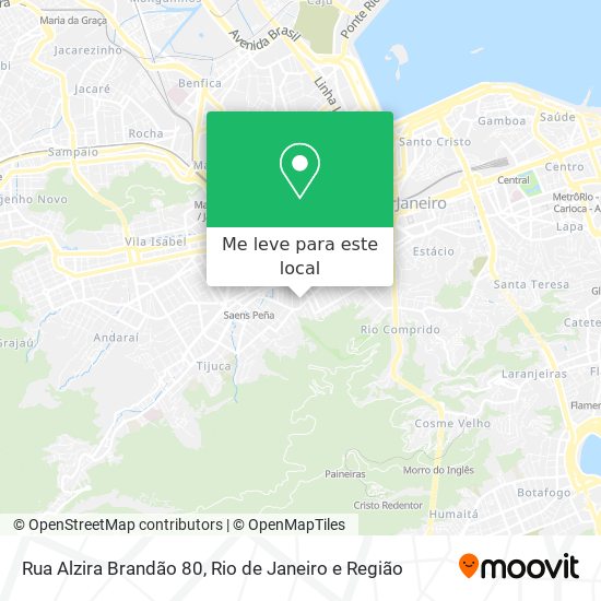 Rua Alzira Brandão 80 mapa