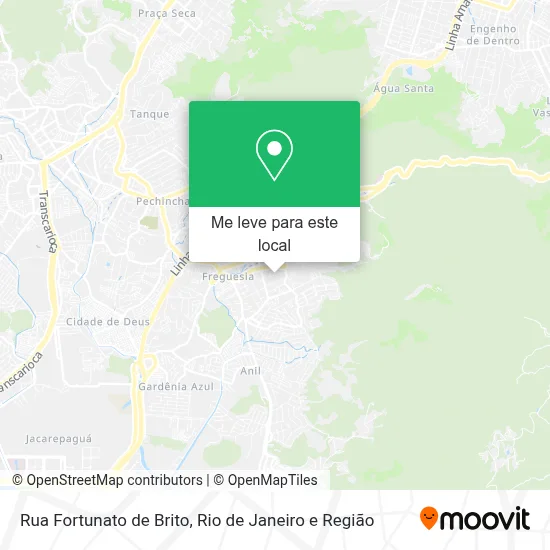 Rua Fortunato de Brito mapa