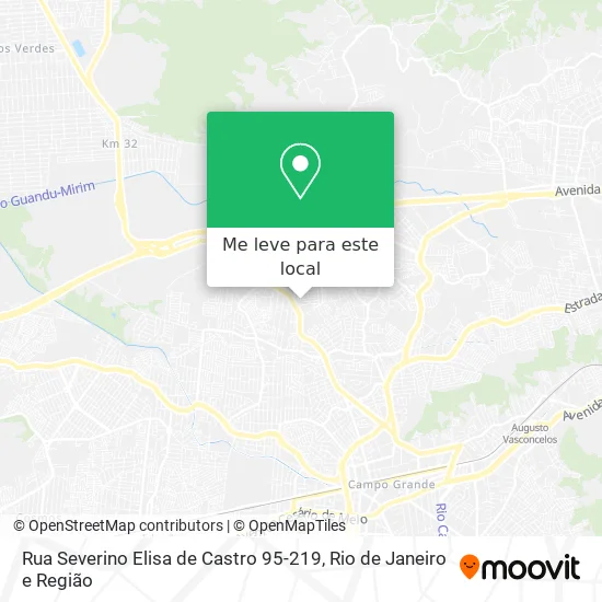 Rua Severino Elisa de Castro 95-219 mapa