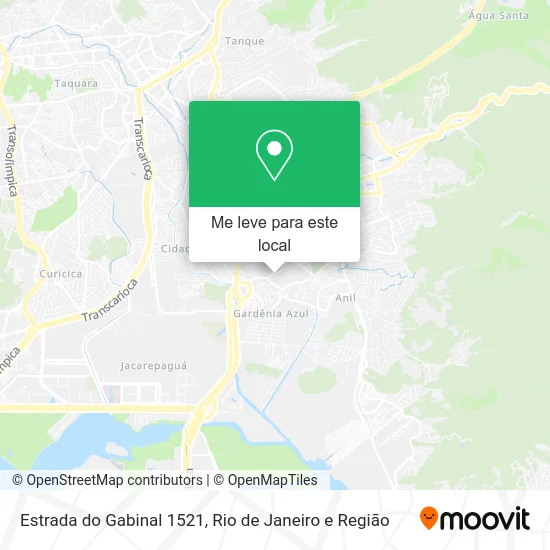 Estrada do Gabinal 1521 mapa