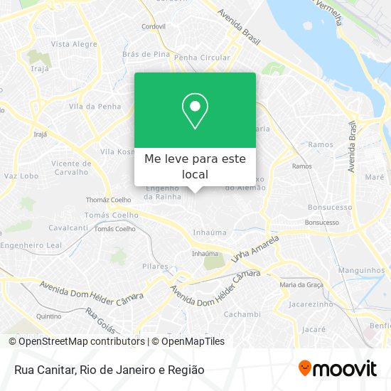 Rua Canitar mapa