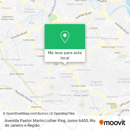 Avenida Pastor Martin Luther King Junior 6400 mapa