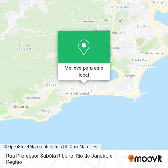 Rua Professor Sabóia Ribeiro mapa