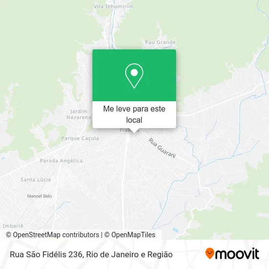 Rua São Fidélis 236 mapa