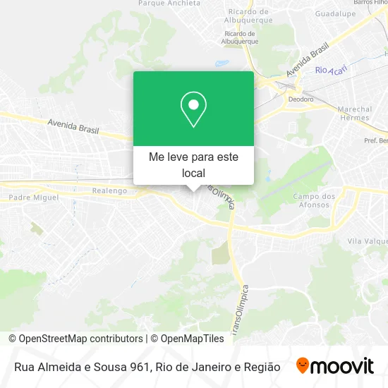 Rua Almeida e Sousa 961 mapa