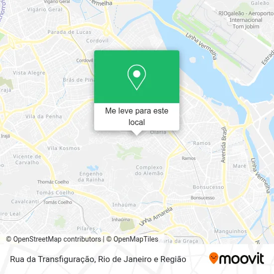 Rua da Transfiguração mapa