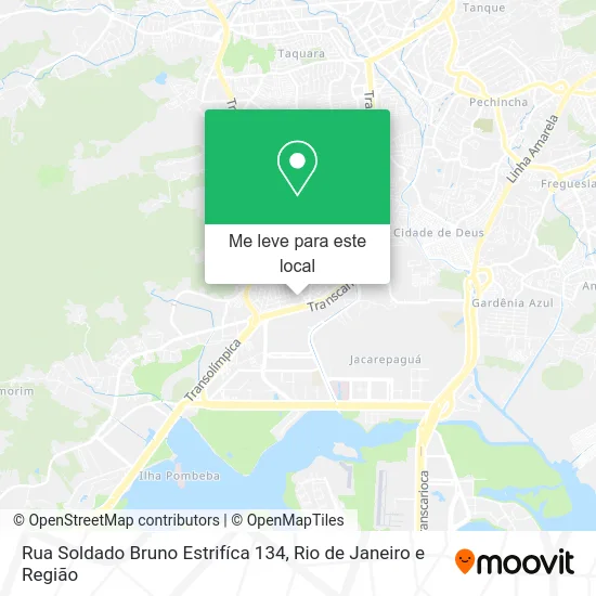 Rua Soldado Bruno Estrifíca 134 mapa